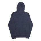 ADIDAS Mens Navy Blue Hoodie M Cotton Blend Pullover Drawstring