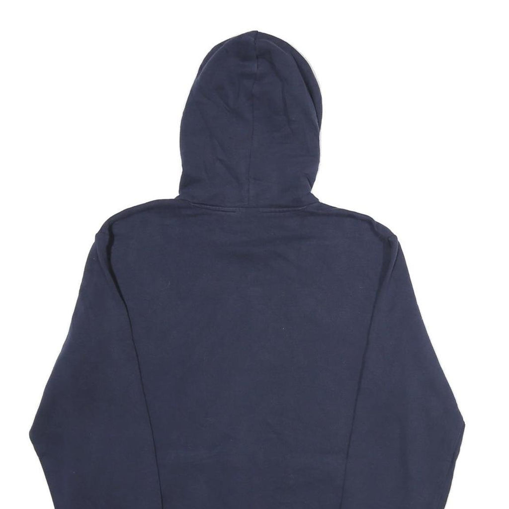 ADIDAS Mens Navy Blue Hoodie M Cotton Blend Pullover Drawstring