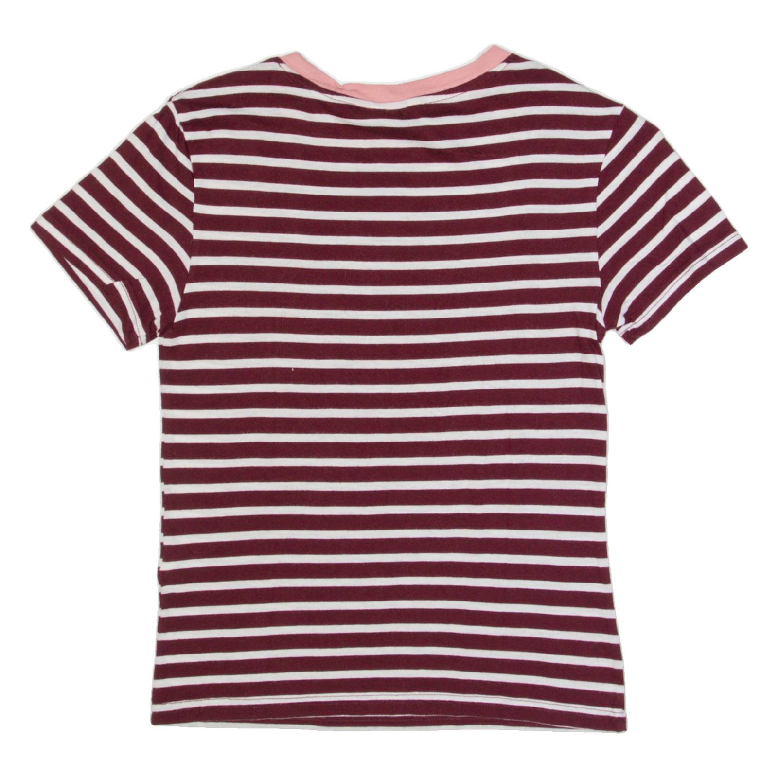 JACK WILLS Womens T-Shirt Maroon UK 8