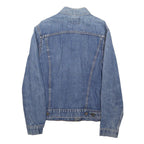 LEVI'S Womens Blue Denim Jacket S Cotton Blend Button Closure Classic