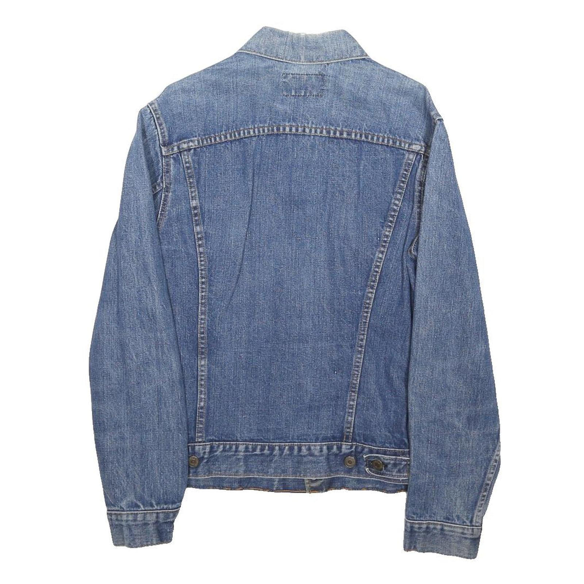 LEVI'S Womens Blue Denim Jacket S Cotton Blend Button Closure Classic