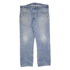 LEVI'S 501 Mens Jeans Blue Regular Straight Denim Medium W38 L32 Classic Fit