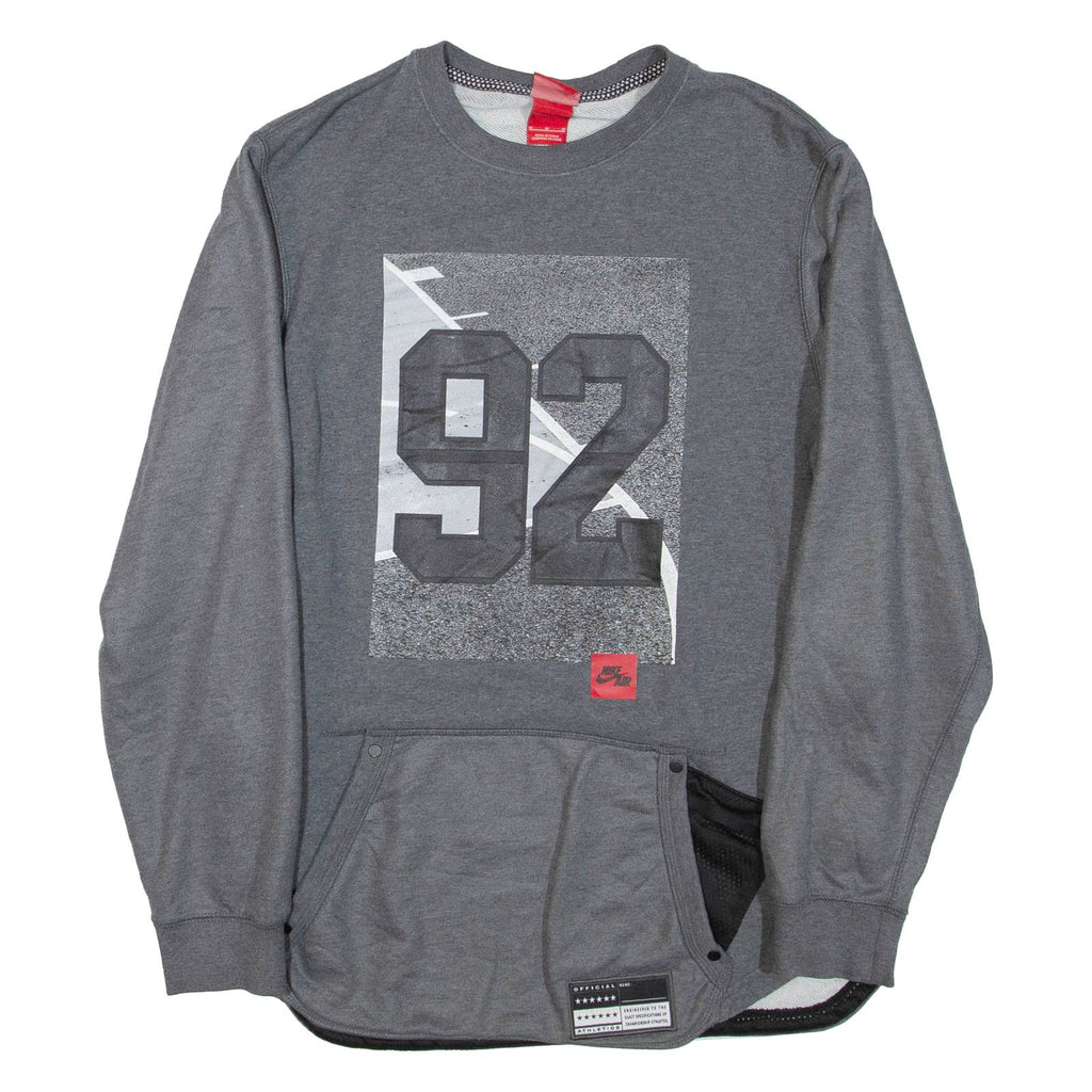 NIKE Mens Sweatshirt Grey Crew Neck M