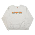 MV SPORT Mens White Hoover Buccaneers Crew Neck 2XL Cotton Blend Sweatshirt