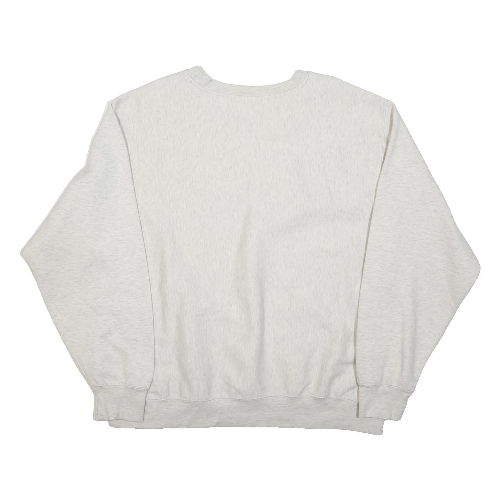 MV SPORT Mens White Hoover Buccaneers Crew Neck 2XL Cotton Blend Sweatshirt
