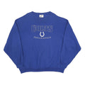 LOGO ATHLETIC Mens Blue Indianapolis Colts Crew Neck 2XL Cotton Blend Sweatshirt