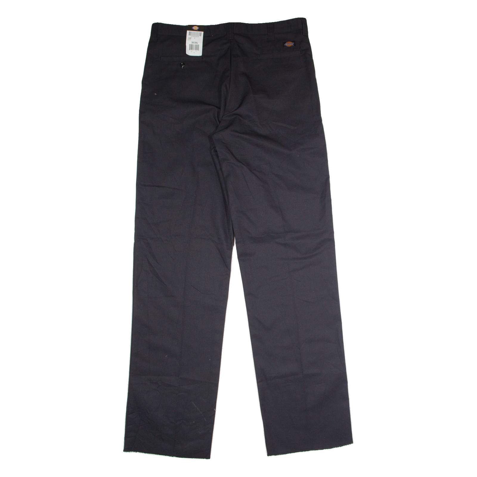 DICKIES Workwear Mens Trousers Black Regular Straight W38 L39