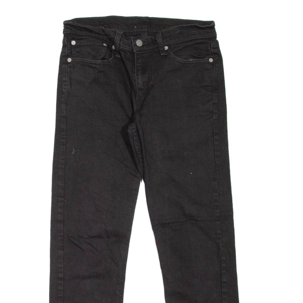 LEVI'S 511 Jeans Mens Black Slim Straight W28 L27