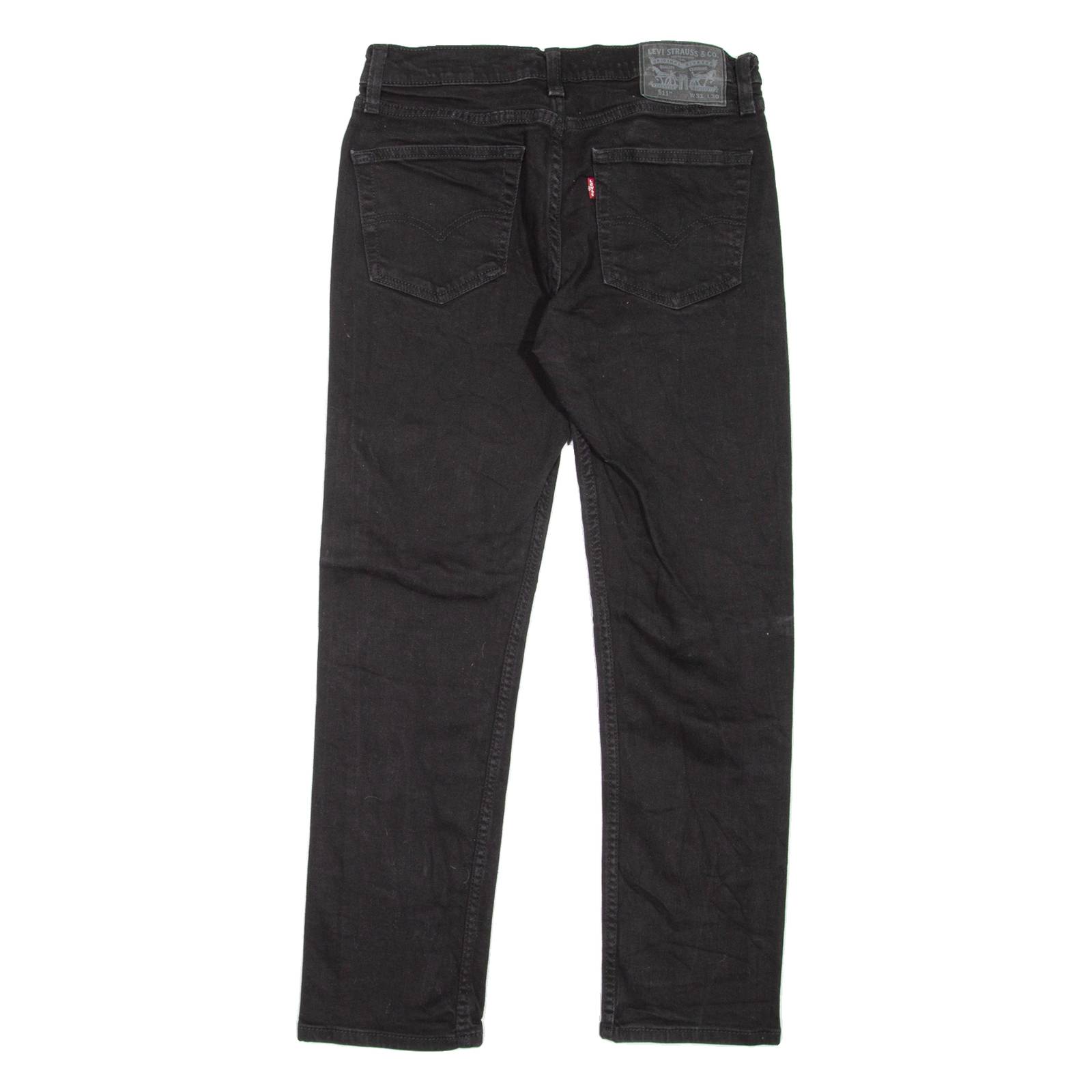 LEVI'S 511 Jeans Mens Black Slim Straight W28 L27