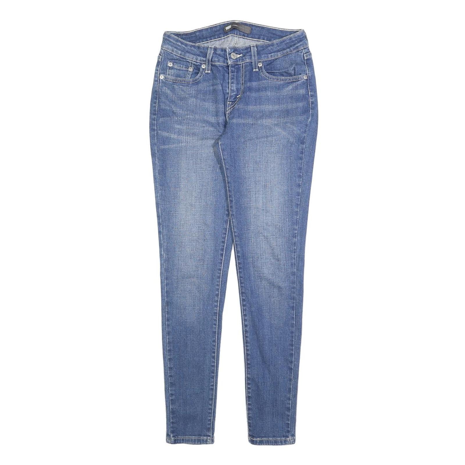 LEVI'S Womens Jeans Blue Slim Skinny Denim Medium W28 L30 Classic Zip