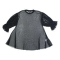 DKNY Sheer Womens Top Black UK 8