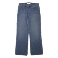 LEVI'S Womens Blue Regular Straight Denim Jeans W30 L28 Classic Zip Cotton Blend