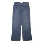 LEVI'S Womens Blue Regular Straight Denim Jeans W30 L28 Classic Zip Cotton Blend