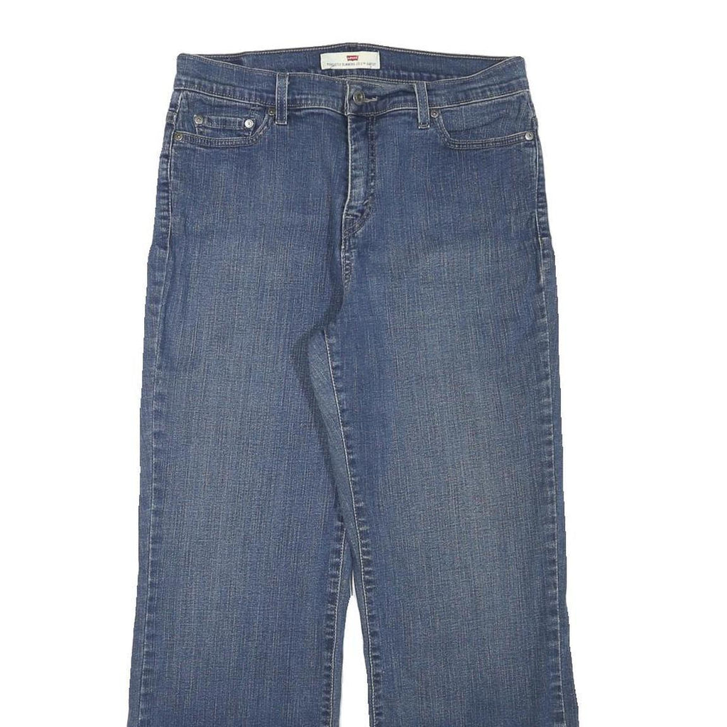LEVI'S Womens Blue Regular Straight Denim Jeans W30 L28 Classic Zip Cotton Blend