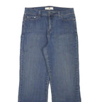 LEVI'S Womens Blue Regular Straight Denim Jeans W30 L28 Classic Zip Cotton Blend