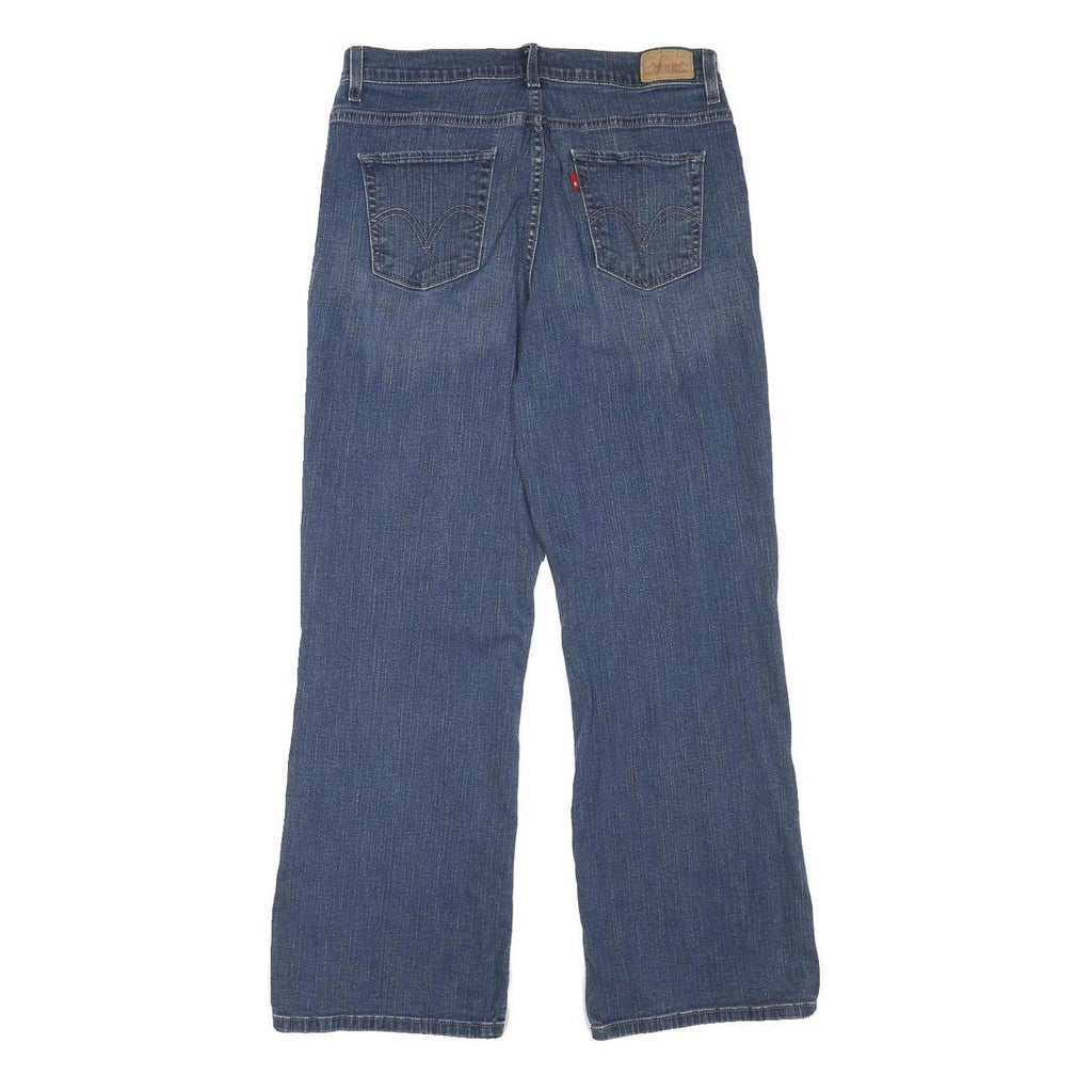 LEVI'S Womens Blue Regular Straight Denim Jeans W30 L28 Classic Zip Cotton Blend