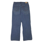 LEVI'S Womens Blue Regular Straight Denim Jeans W30 L28 Classic Zip Cotton Blend
