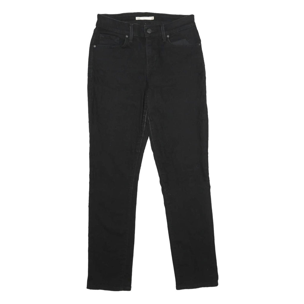 LEVI'S Classic Mid Rise Skinny Womens Jeans Black Slim Skinny Denim W28 L30