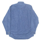 HARD ROCK CAFE Puerto Vallarta Mens Denim Shirt Blue Long Sleeve M