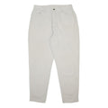 LEE Womens White Relaxed Straight Denim Cotton Medium W32 L29 Zip Closure