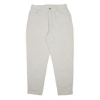 LEE Womens White Relaxed Straight Denim Cotton Medium W32 L29 Zip Closure