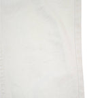 LEE Womens White Relaxed Straight Denim Cotton Medium W32 L29 Zip Closure