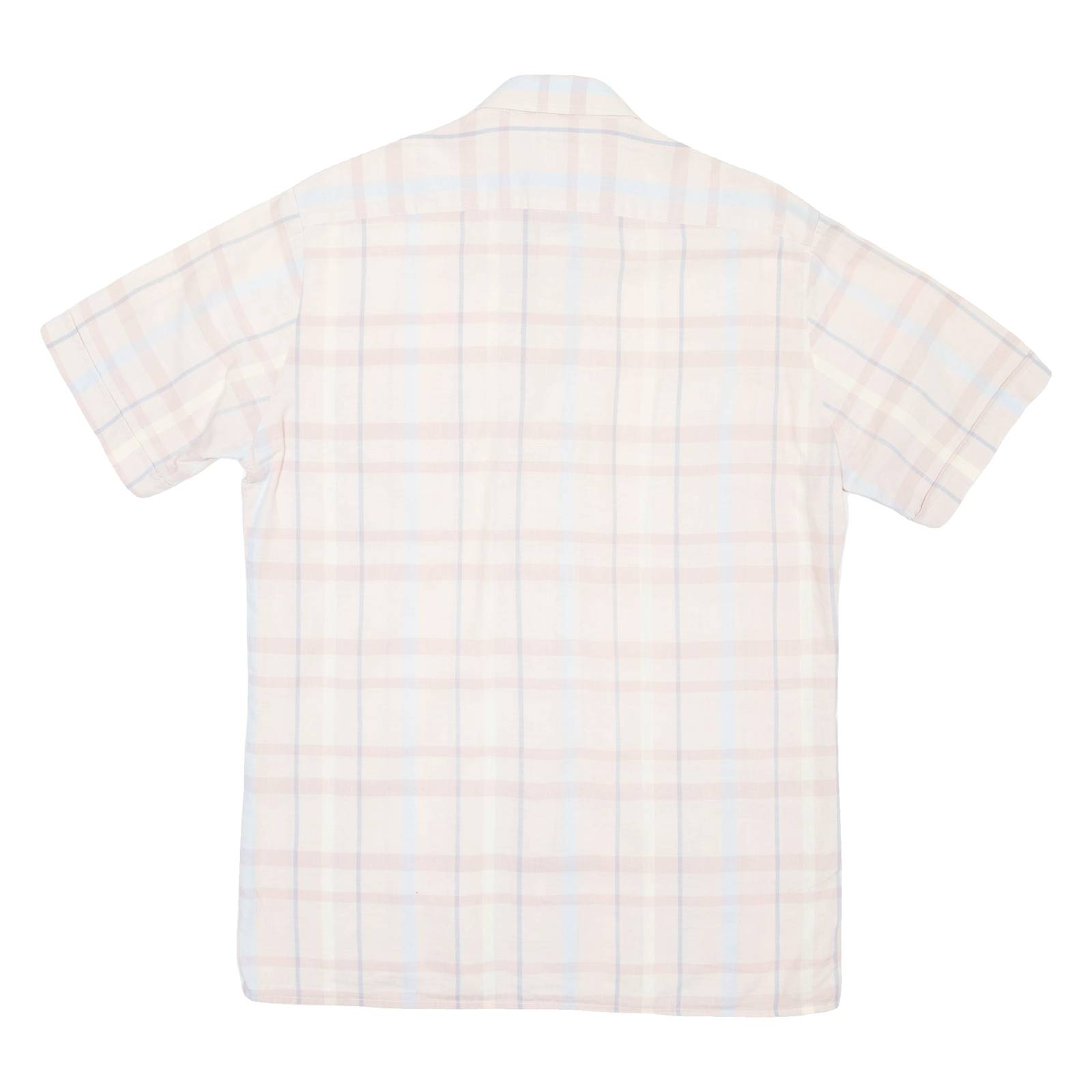Mens Shirt Pink Check M