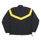 UNICOR Mens Black & Yellow U.S. Army Logo Zip Up Nylon Jacket M Lightweight
