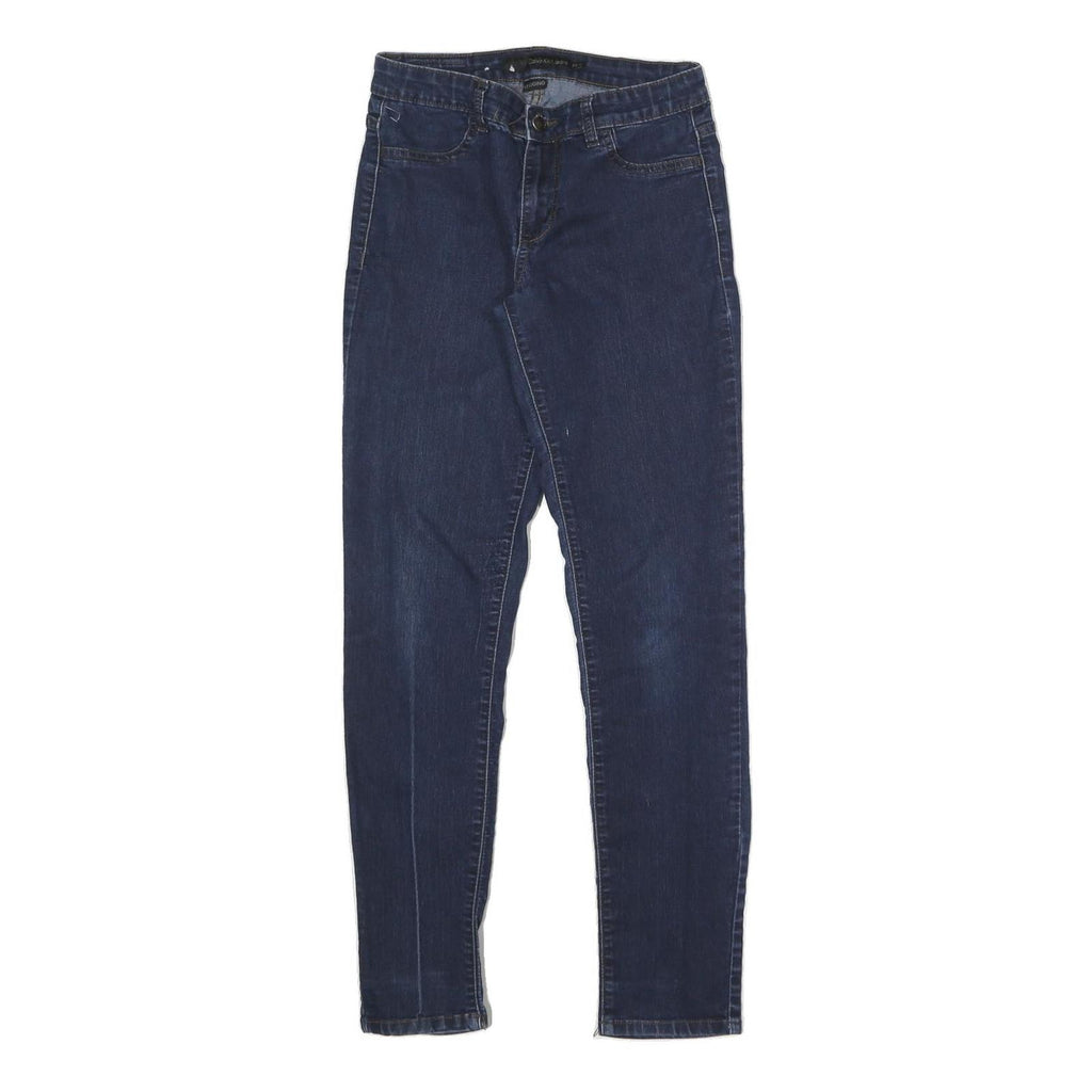 CALVIN KLEIN JEANS Womens Slim Blue Denim Jeans Zip W28 L28 Stretch Cotton Blend