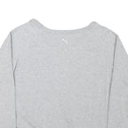 PUMA Womens Grey Cotton Blend Crew Neck Sweatshirt XL Casual Pullover