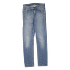 CARHARTT Womens Regular Fit Blue Denim Jeans Cotton Blend W31 L32 Classic Zip