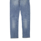 CARHARTT Womens Regular Fit Blue Denim Jeans Cotton Blend W31 L32 Classic Zip