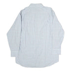 TOMMY HILFIGER Mens Blue & Green Checked Shirt XL Classic Cotton Long Sleeve