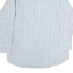 TOMMY HILFIGER Mens Blue & Green Checked Shirt XL Classic Cotton Long Sleeve