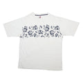 TOMMY HILFIGER Womens White Floral Graphic T-Shirt XL Short Sleeve Crew Neck