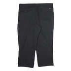 DICKIES Mens Cotton Black Regular Straight Trousers W38 L34 Workwear Zip Fasten