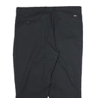 DICKIES Mens Cotton Black Regular Straight Trousers W38 L34 Workwear Zip Fasten