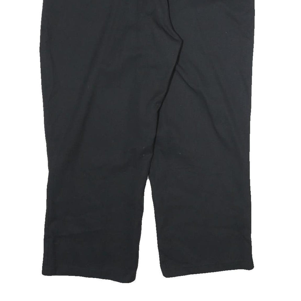 DICKIES Mens Cotton Black Regular Straight Trousers W38 L34 Workwear Zip Fasten