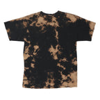 CHEMISTRY Mens Black & Brown Tie Dye Chevrolet Camaro Graphic T-Shirt L Short