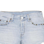 LEVI'S Womens Denim Blue Casual Shorts XXS W25 Embellished Detail