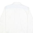LEVI'S Mens White Plain Shirt S Classic Casual Button-Down Collar Cotton