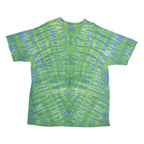 THE MOUNTAIN Mens Green & Blue Tie Dye Graphic T-Shirt XL Short Sleeve Crew Neck