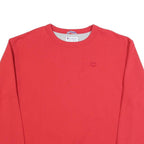 CHAMPION Mens Red Sweatshirt L Crew Neck Cotton Blend Pullover Classic