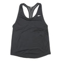 REEBOK Womens Black & White Graphic Tank Top S Sleeveless Racerback Performance