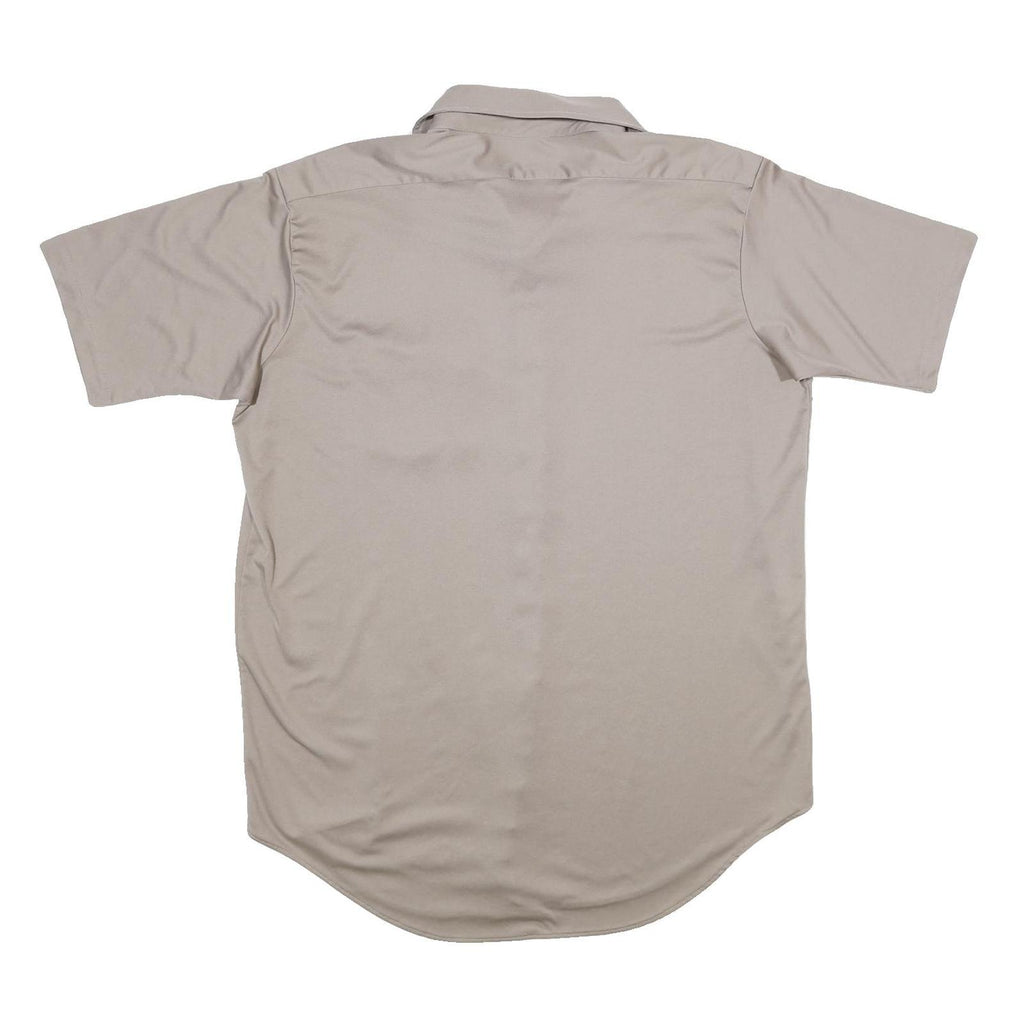 JC PENNEY Mens Beige Polyester Shirt XL Casual Classic Pocket Button Down