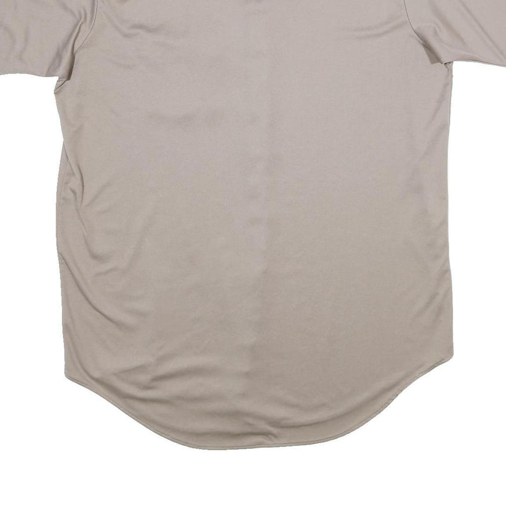 JC PENNEY Mens Beige Polyester Shirt XL Casual Classic Pocket Button Down