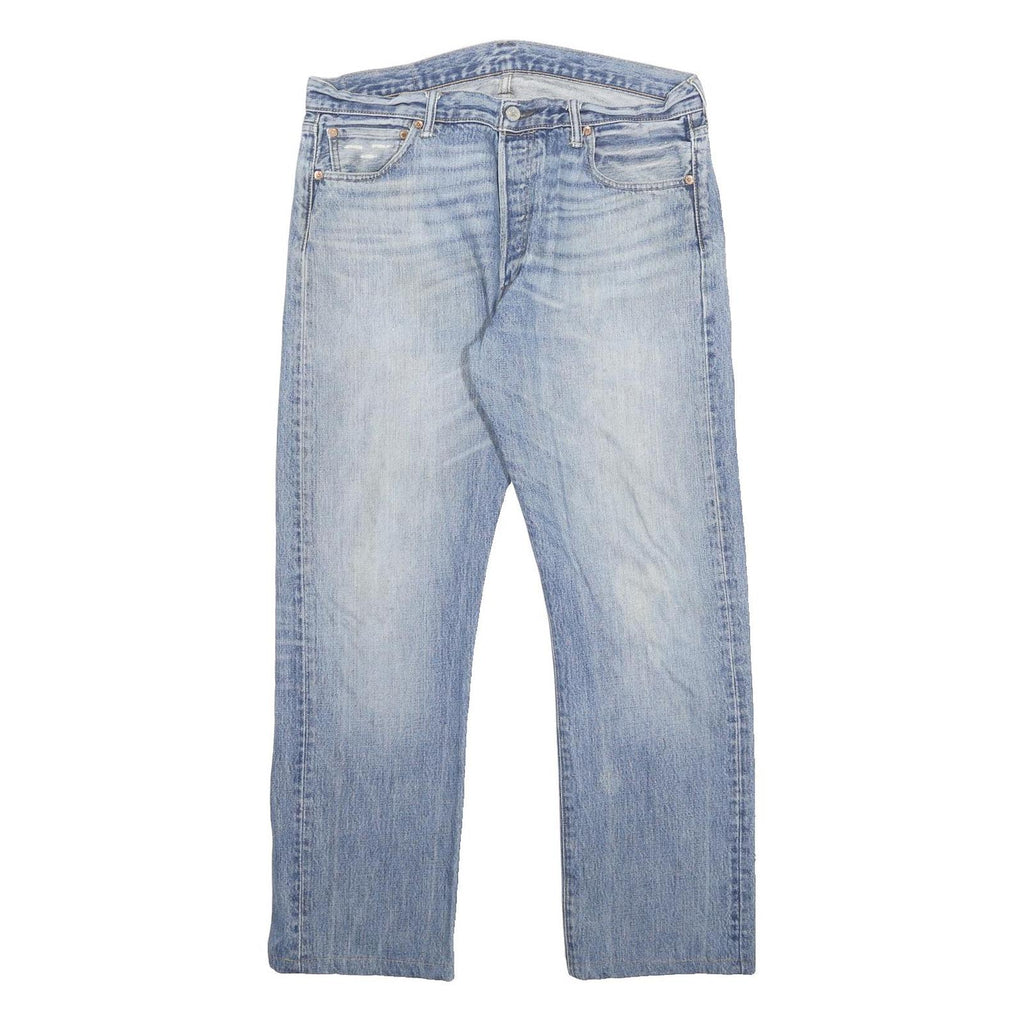 LEVI'S 501 Mens Jeans Blue Regular Straight Denim Medium W36 L29 Classic Cotton