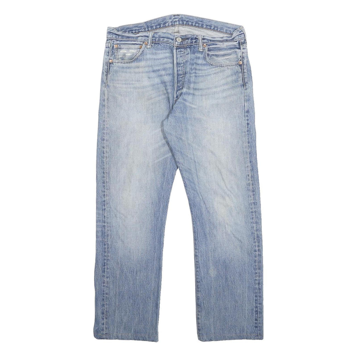 LEVI'S 501 Mens Jeans Blue Regular Straight Denim Medium W36 L29 Classic Cotton