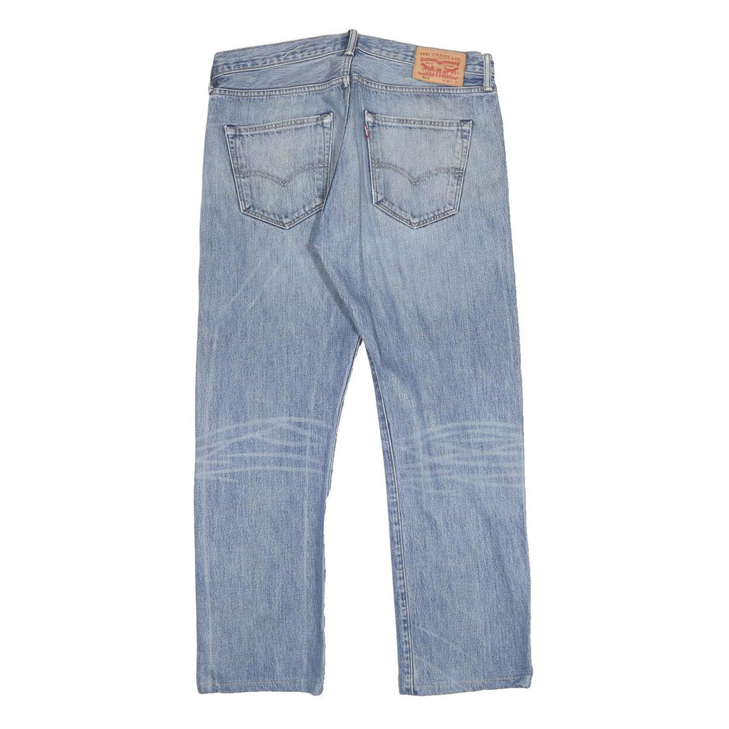 LEVI'S 501 Mens Jeans Blue Regular Straight Denim Medium W36 L29 Classic Cotton