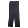 DICKIES Mens Trousers Black Regular Straight W28 L32